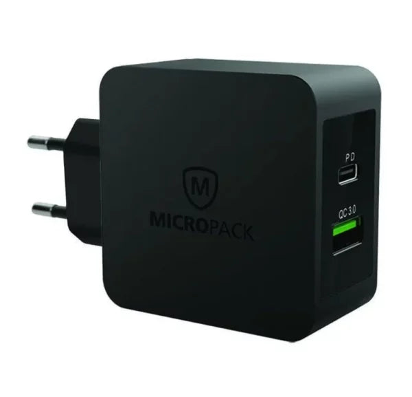 Micropack Wall Charger Dual Port Fast Charging 48 Watt – MWC- 248PD